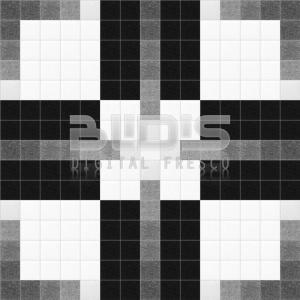 Glass Mosaic Repeating Pattern: Black and White Tracery - pattern