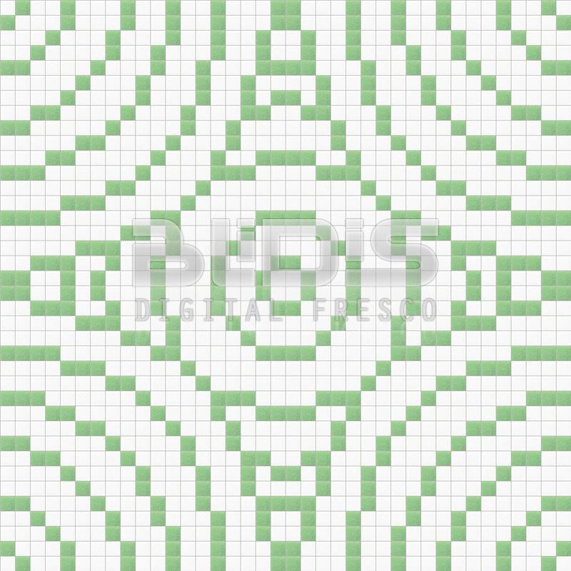 glass mosaic green circles green circles
