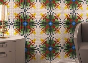 Glass Mosaic Repeating Patterns - tile size 10x10