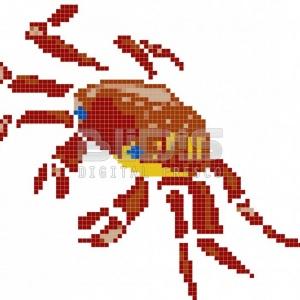 Decorative Glass Tile for Facing - Crab