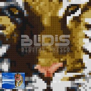 Glass Mosaic Mural: Tiger In Winter - zoom