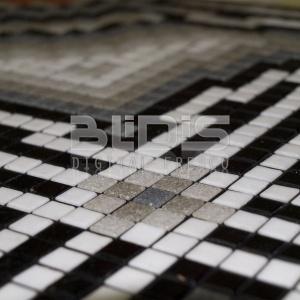 Glass Tile Repeating Pattern Module: Cross