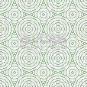 Стъклокерамична Мозайка: Зелени Кръгове