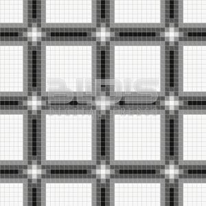 Стъклокерамична Мозайка: Бели Квадрати