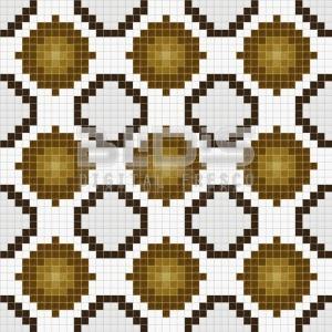 Glass Mosaic Repeating Pattern: Brown Spines - pattern tiled