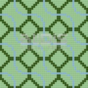 Glass Mosaic Repeating Pattern: Green Harmony - pattern tiled