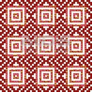 Glass Tiles Repeating Pattern: Red Squares - pattern tiled