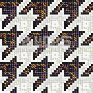 Glass Mosaic Repeating Pattern: Colored Origami - pattern tiled