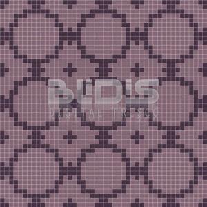Glass Tiles Repeating Pattern: Purple Flowers - pattern tiled