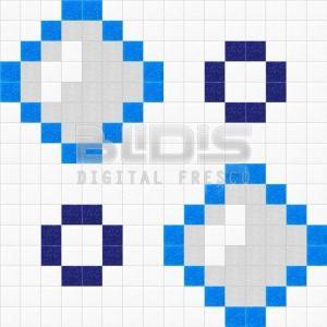 Glass MosaicRepeating Pattern for Decorative Application: Water Drops - pattern