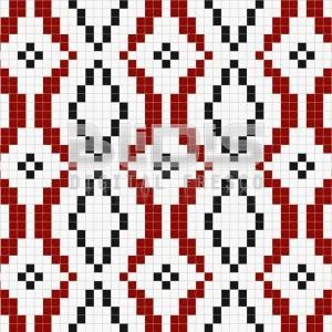 Glass Tiles Repeating Pattern: Red Path - tiled