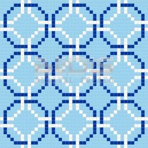 Glass Tiles Repeating Pattern: Blue Circles - pattern tiled