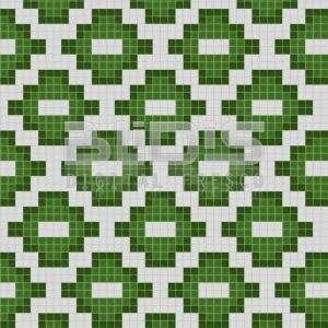 Стъклокерамична Мозайка За Декорация: Зелен Пъзел